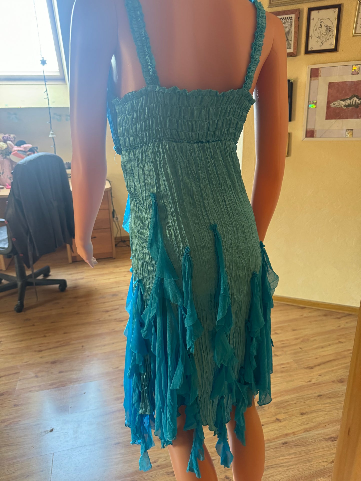 Blue mermaid dress