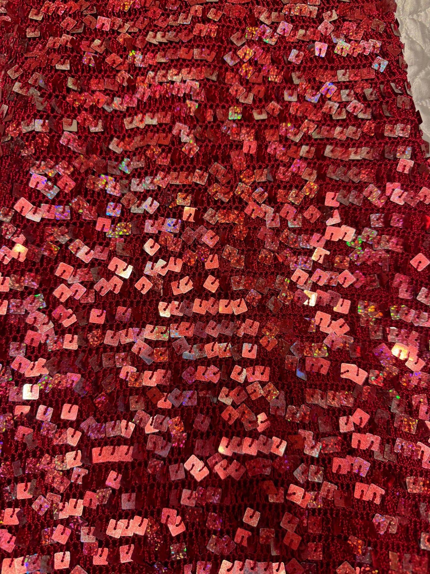 Red Sequin Bodycon Dress