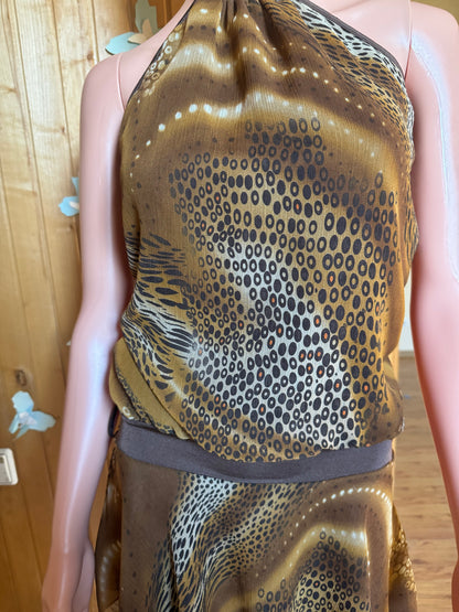 Animal print beach dress