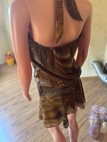Animal print beach dress