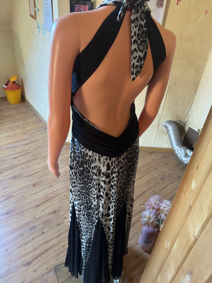 Animal print long dress