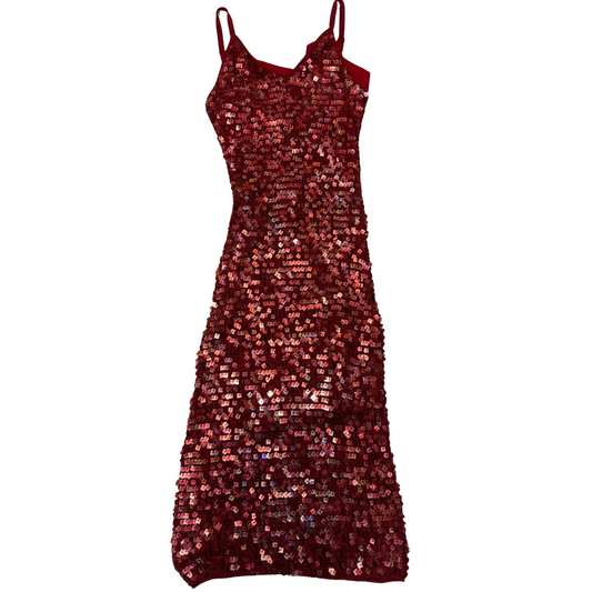 Red Sequin Bodycon Dress