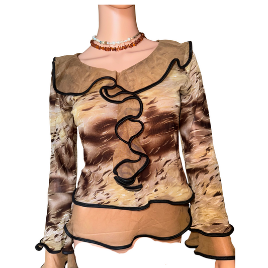 ANIMAL PRINT TOP