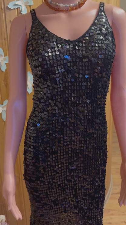 black ibiza dress